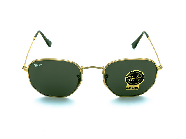 Сонцезахисні окуляри Ray-Ban Hexagonal Flat Lenses RB 3548-N 001/58 51 мм. TINTED DARK GREEN POLAR
