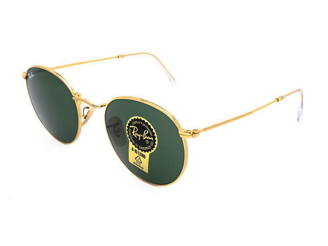 Сонцезахисні окуляри Ray-Ban Round Metal RB 3447 001 50 мм. TINTED GREEN
