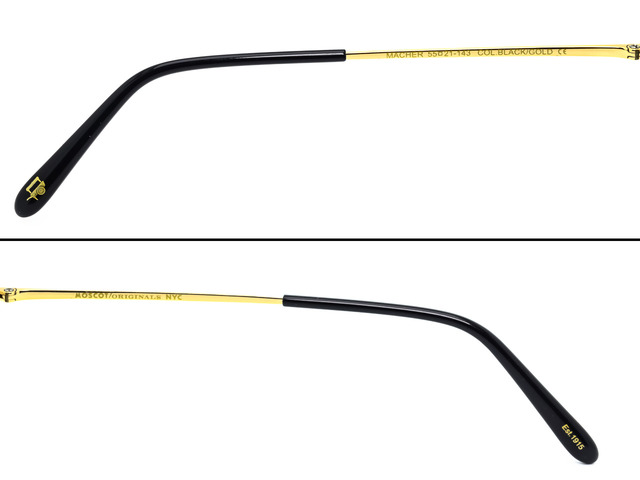 Сонцезахисні окуляри MOSCOT Macher BLACK/ GOLD 55 мм. TINTED GREEN. Фото 5