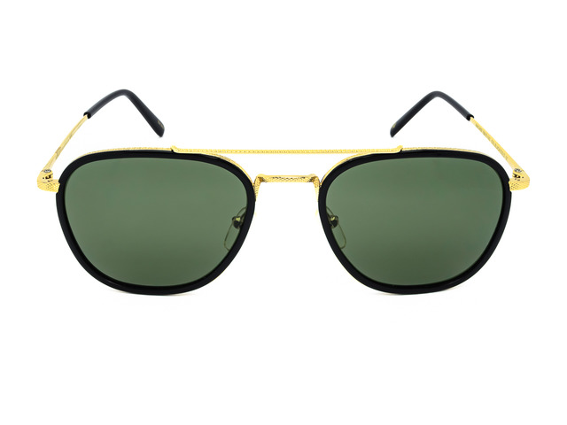 Сонцезахисні окуляри MOSCOT Macher BLACK/ GOLD 55 мм. TINTED GREEN