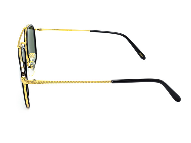 Сонцезахисні окуляри MOSCOT Macher BLACK/ GOLD 55 мм. TINTED GREEN. Фото 3