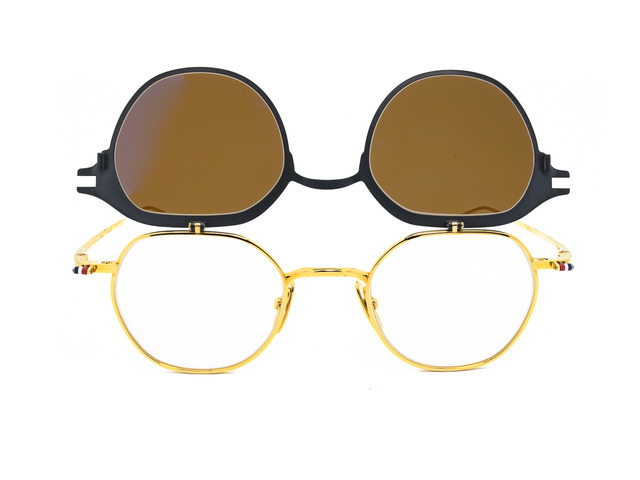 Сонцезахисні окуляри THOM BROWNE TBS 812-46-03//BLK-GLD 46мм. TINTED BROWN