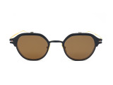 Сонцезахисні окуляри THOM BROWNE TBS 812-46-03//BLK-GLD 46мм. TINTED BROWN. Фото 4