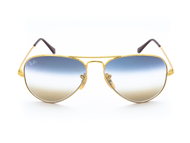 Сонцезахисні окуляри Ray-Ban Aviator Metal II RB 3689 001/GD 55 мм. GRADIENT BLUE/YELOW