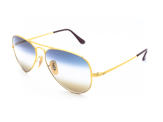 Сонцезахисні окуляри Ray-Ban Aviator Metal II RB 3689 001/GD 55 мм. GRADIENT BLUE/YELOW