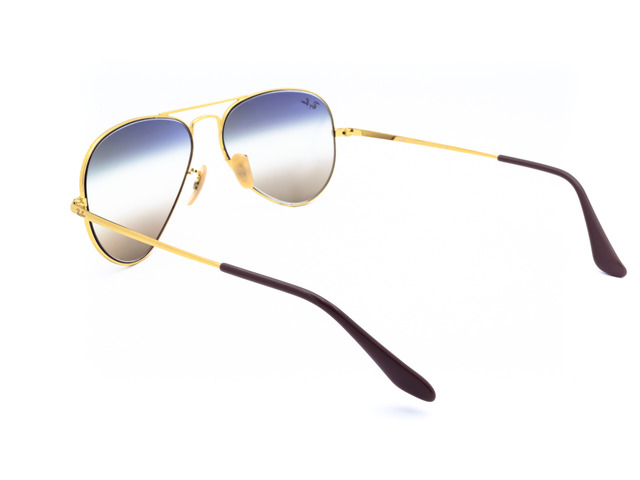 Сонцезахисні окуляри Ray-Ban Aviator Metal II RB 3689 001/GD 55 мм. GRADIENT BLUE/YELOW. Фото 4