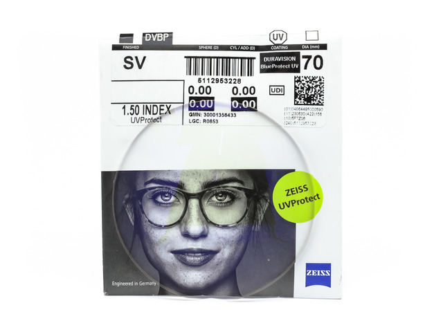 Лінзи для окулярів ZEISS Monof. Sph 1.5 DVBP UV