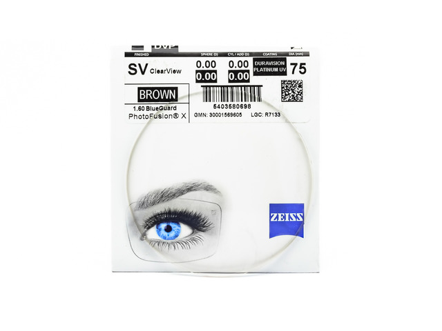 Лінзи для окулярів ZEISS Monof. 1.6 PHOTO BROWN DVP UV