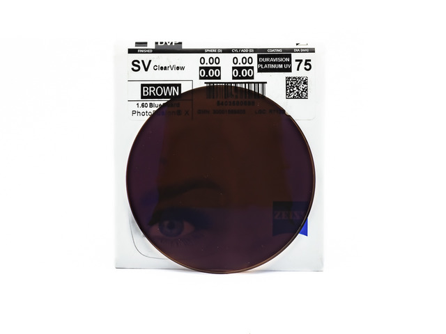 Лінзи для окулярів ZEISS Monof. 1.6 PHOTO BROWN DVP UV