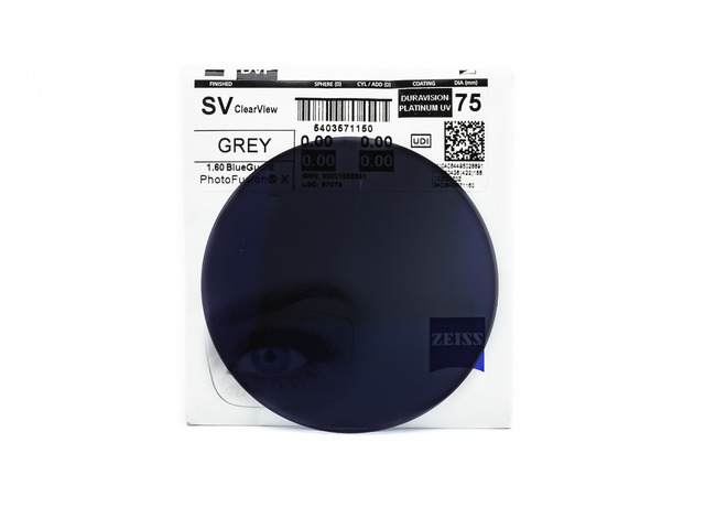 Лінзи для окулярів ZEISS Monof. 1.6 PHOTO GREY DVP UV