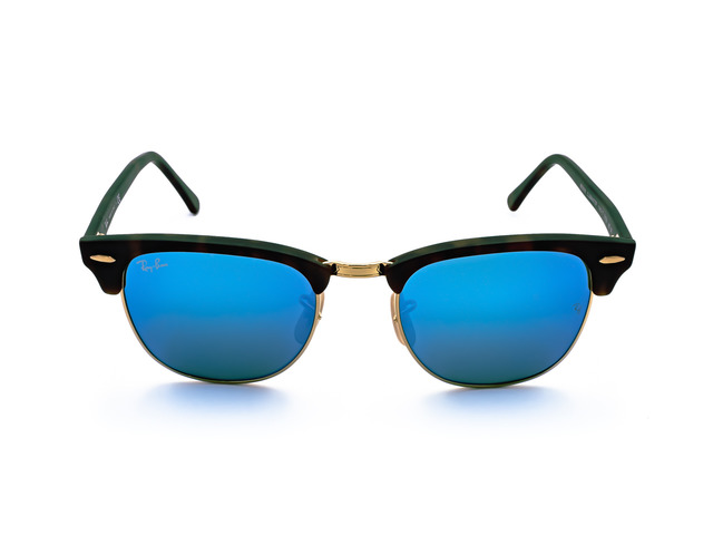Сонцезахисні окуляри Ray-Ban Clubmaster Flash Lenses RB 3016 1145/17 49 мм. MIRROR BLUE