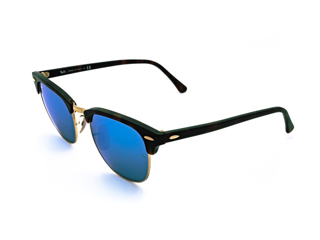 Сонцезахисні окуляри Ray-Ban Clubmaster Flash Lenses RB 3016 1145/17 49 мм. MIRROR BLUE. Фото 2
