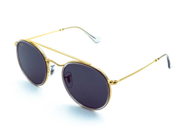 Сонцезахисні окуляри Ray-Ban Round Double Bridge RB 3647-N 9210/R5 51 мм. TINTED BLUE