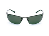 Сонцезахисні окуляри Ray-Ban Top Bar RB 3183 004/9A 63 мм. TINTED GREEN POLAR