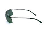 Сонцезахисні окуляри Ray-Ban Top Bar RB 3183 004/9A 63 мм. TINTED GREEN POLAR. Фото 3