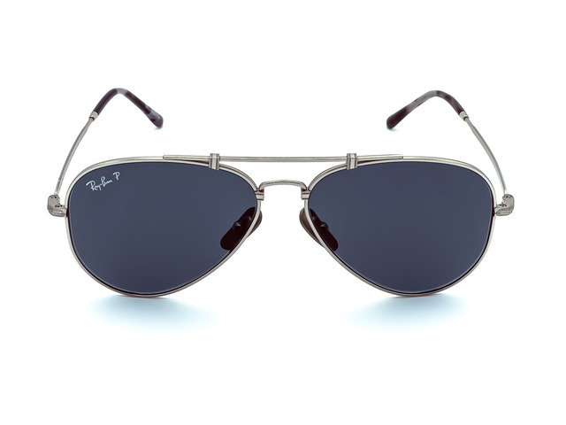 Сонцезахисні окуляри Ray-Ban Aviator Titanium RB 8125M 9165 58 мм. TINTED BLUE POLAR