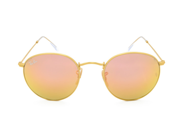 Сонцезахисні окуляри Ray-Ban Round Metal Flash Lenses RB3447 112/Z2 50 мм. MIRROR PINK