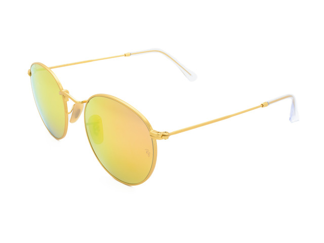 Сонцезахисні окуляри Ray-Ban Round Metal Flash Lenses RB3447 112/Z2 50 мм. MIRROR PINK. Фото 2