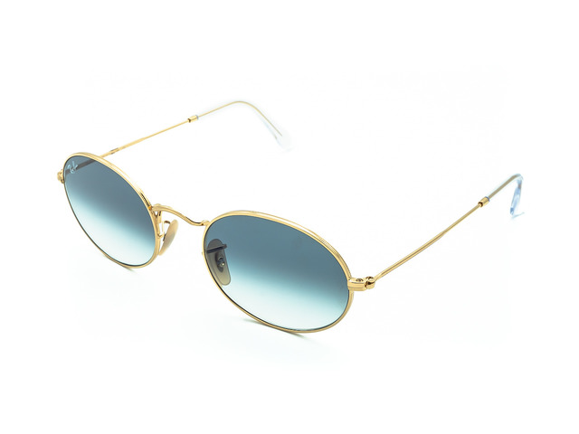 Сонцезахисні окуляри Ray-Ban Oval Flat Lenses RB 3547-N 001/3F 54 мм. GRADIENT LIGHT BLUE. Фото 2