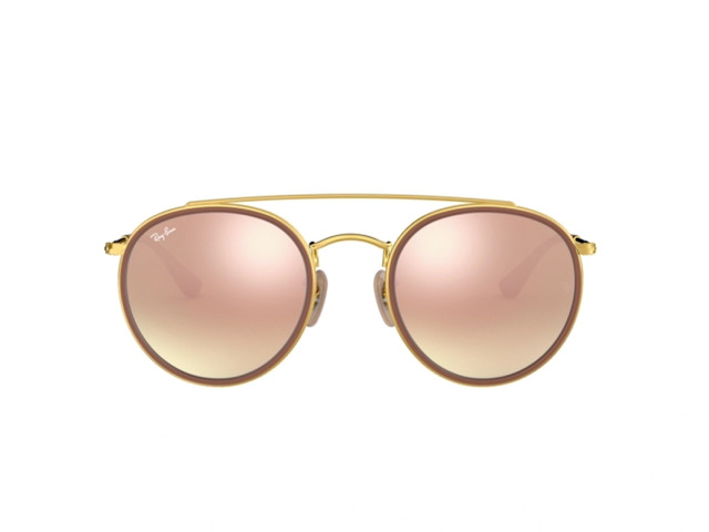 Сонцезахисні окуляри Ray-Ban Round Double Bridge RB3647N 001 51 мм. TINTED GREEN