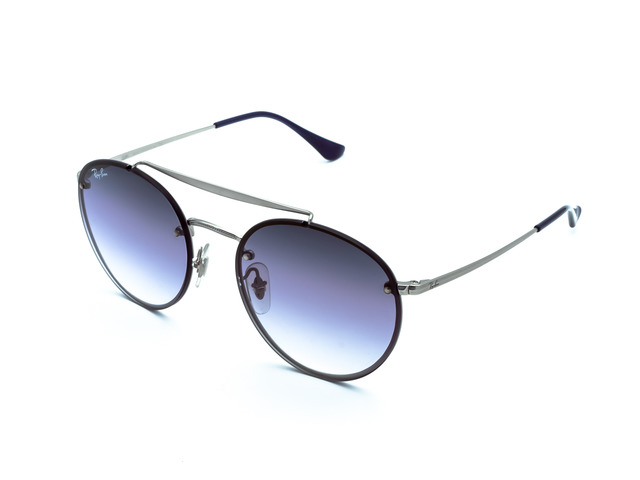 Сонцезахисні окуляри Ray-Ban Round Double Bridge FlatLenses RB 3614-N 9142/0U 54 мм. GRADIENT VIOLET
