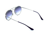 Сонцезахисні окуляри Ray-Ban Round Double Bridge FlatLenses RB 3614-N 9142/0U 54 мм. GRADIENT VIOLET. Фото 4