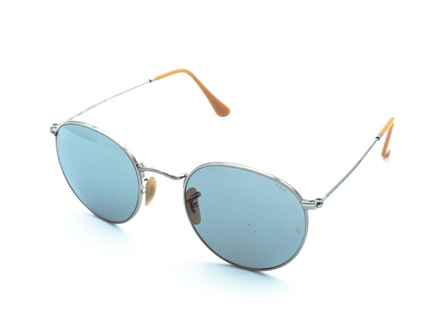 Сонцезахисні окуляри Ray-Ban Round Metal Evolve RB 3447 9065/I5 53 мм. PHOTOCROMIC LIGHT BLUE/GREY
