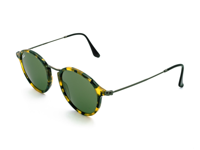 Сонцезахисні окуляри Ray-Ban Round Icons Fleck RB 2447 1159/4E 49 мм. TINTED GREEN. Фото 2