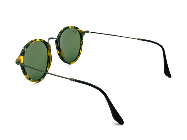 Сонцезахисні окуляри Ray-Ban Round Icons Fleck RB 2447 1159/4E 49 мм. TINTED GREEN. Фото 4