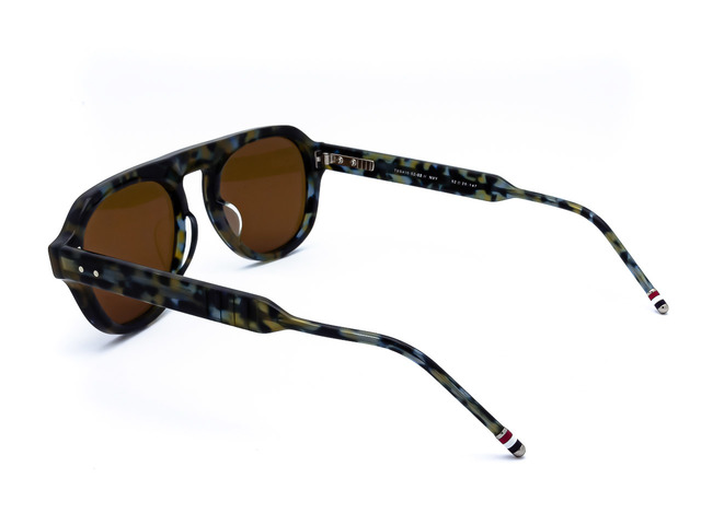 Сонцезахисні окуляри THOM BROWNE TBS 416-52-02 //NVY 52 мм. TINTED BROWN. Фото 4