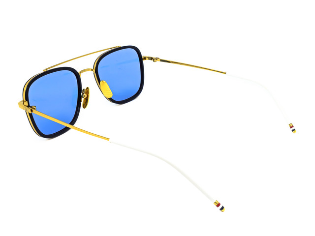 Сонцезахисні окуляри THOM BROWNE TBS 800-B-GLD-NVY-51 51 мм. TINTED BLUE. Фото 4
