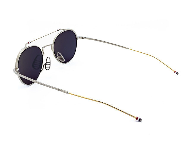 Сонцезахисні окуляри THOM BROWNE TBS-912 02 // SLV-GLD 49мм. TINTED GREY. Фото 4
