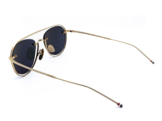 Сонцезахисні окуляри THOM BROWNE TBS 112-52-02//GLD-BLK. Фото 4