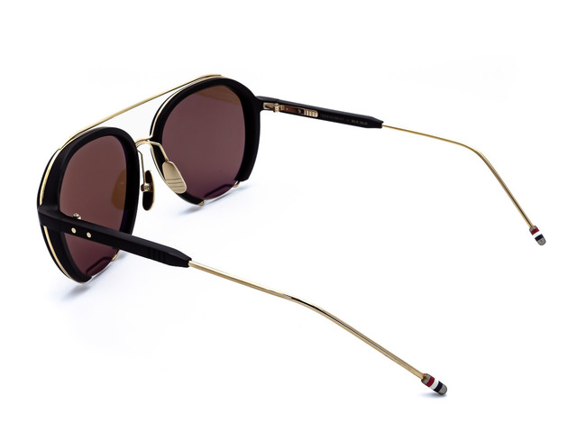 Сонцезахисні окуляри THOM BROWNE TBS 810-56-01//BLK-GLD. Фото 4