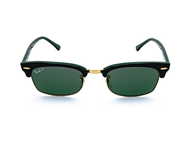 Сонцезахисні окуляри Ray-Ban Clubmaster Square Legend Gold RB 3916 1303/58 52 мм. TINTED GREEN POLAR