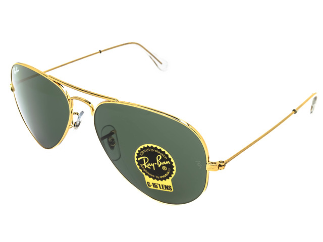 Сонцезахисні окуляри Ray-Ban Aviator Large Metal RB 3025 W3234 55 мм. TINTED GREEN